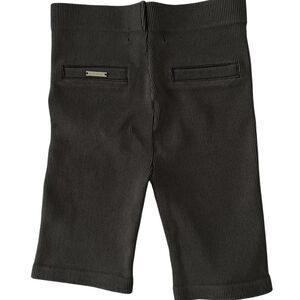 Manière De Voir Charcoal Ribbed Biker Shorts